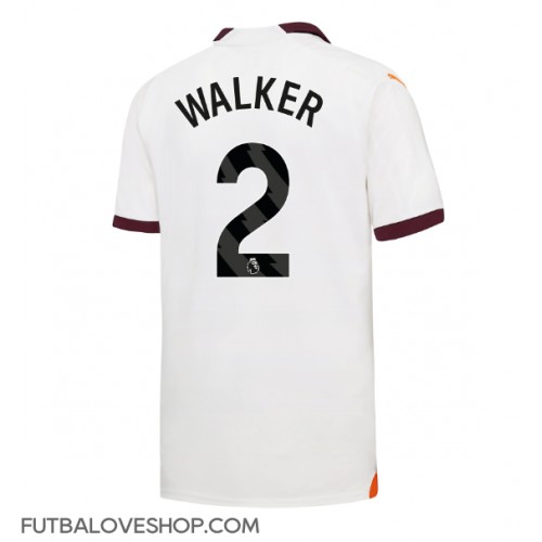 Dres Manchester City Kyle Walker #2 Preč 2023-24 Krátky Rukáv